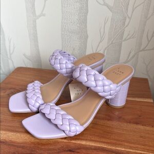 NWT A New Day Women's Braided Lilac Heels